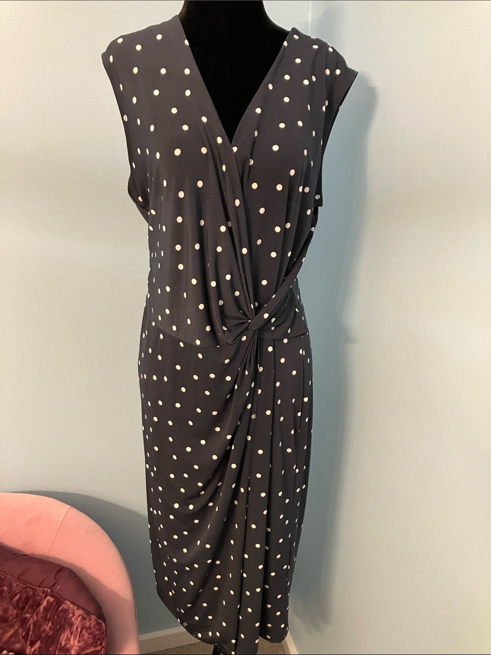 Banana Republic Polka Dot Midi Dress